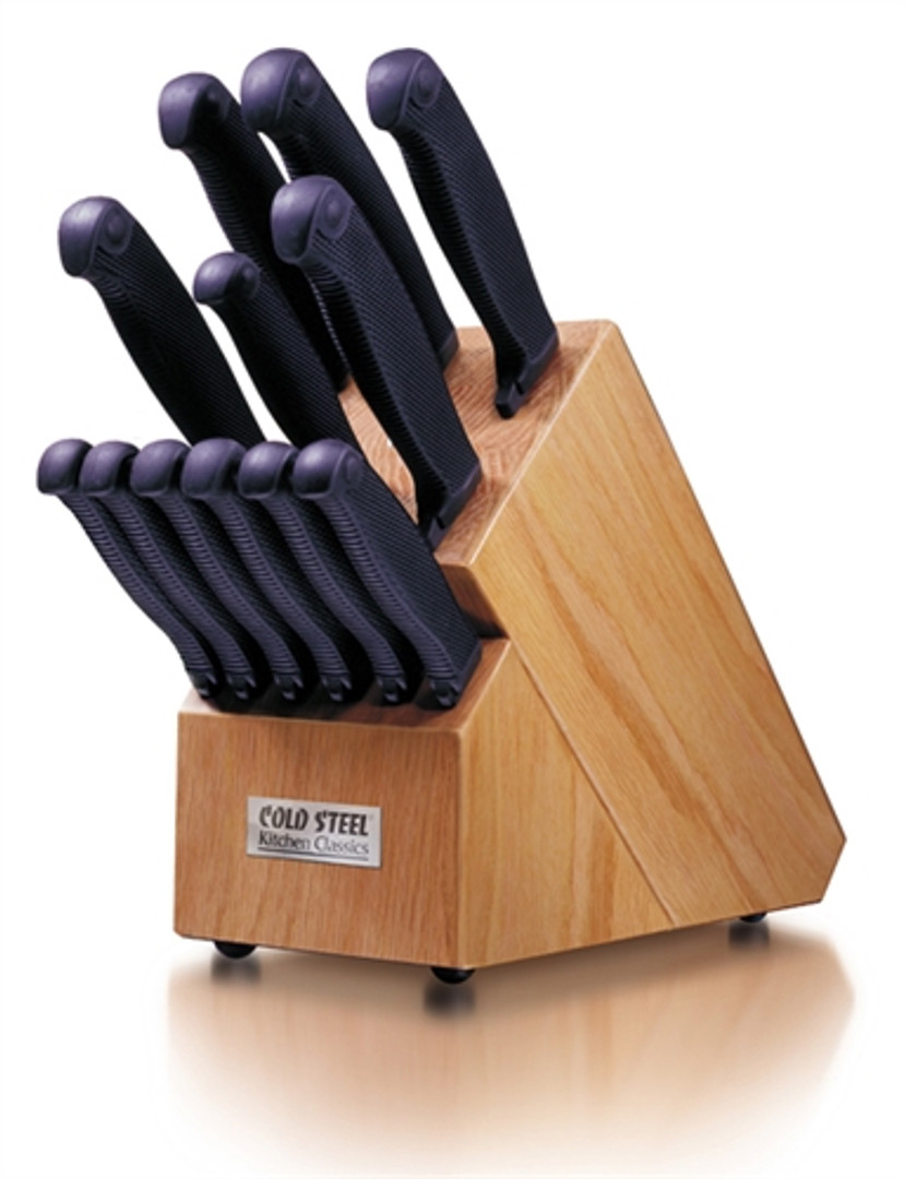 Cold Steel Kitchen Classics Knife Set, Kray-Ex Handle, 13 Piece