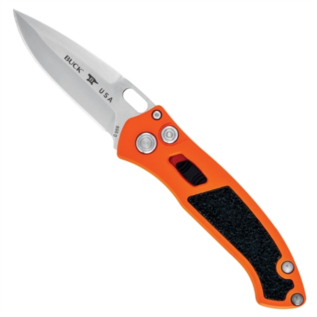 Buck 0898ORS Safety Orange/Black Impact Auto Knife, CPM-S30V Satin Blade