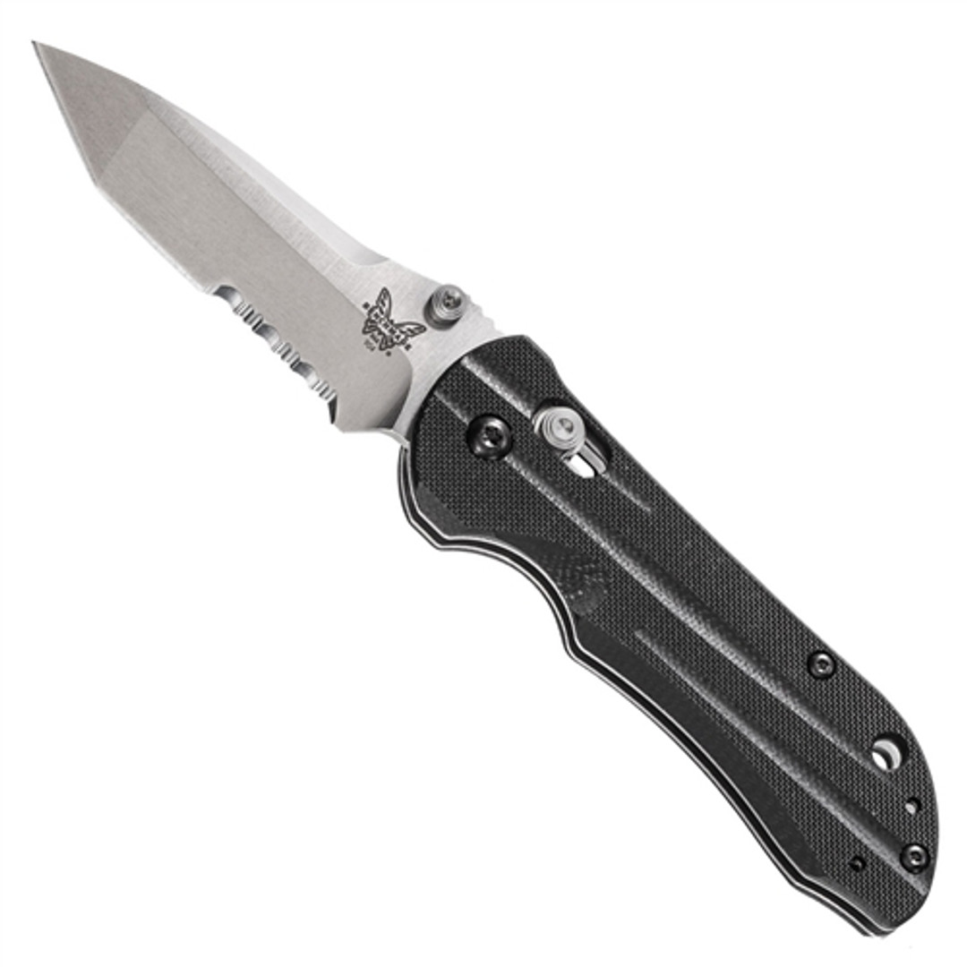 Benchmade 904S Mini-AXIS Stryker Tanto Folder Knife, 154CM Satin Combo Blade