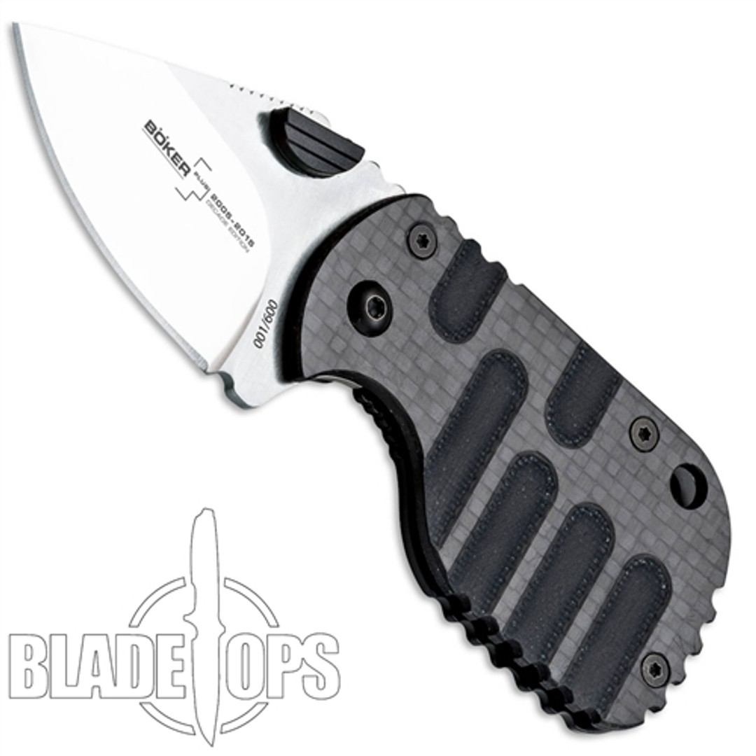 Boker Plus Carbon Fiber Decade Edition Subcom Knife, VG10 Blade