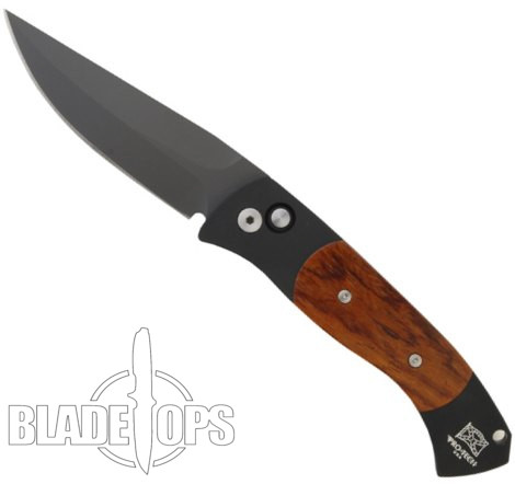 Pro-Tech Medium Brend 3 Auto Knife, Cocobolo, DLC Black, PT1307C
