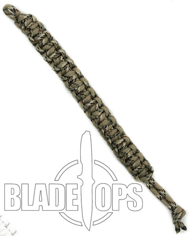 Paracord Survival Bracelet, Desert Camo