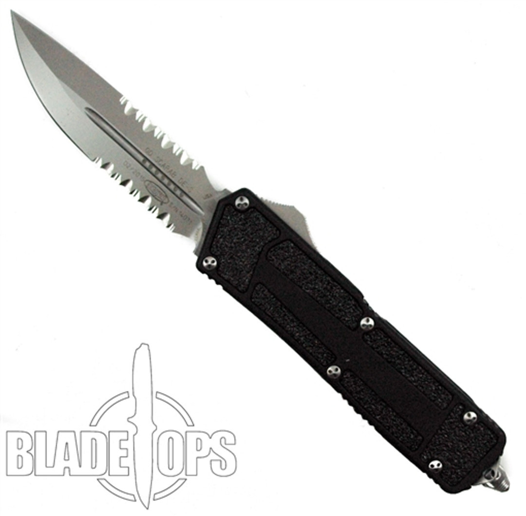 Microtech 180-8 QD Scarab D/E-S OTF Auto Knife, Bead Blast Combo Blade