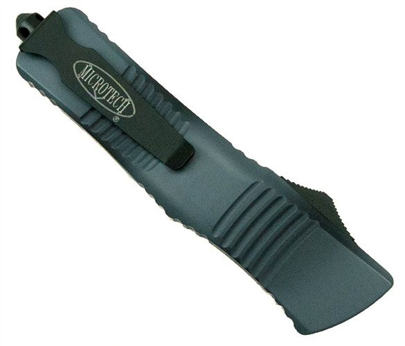 Microtech Combat Troodon OTF Knife, MT144-1UC, Urban Camo Finish, Tanto Plain Blade