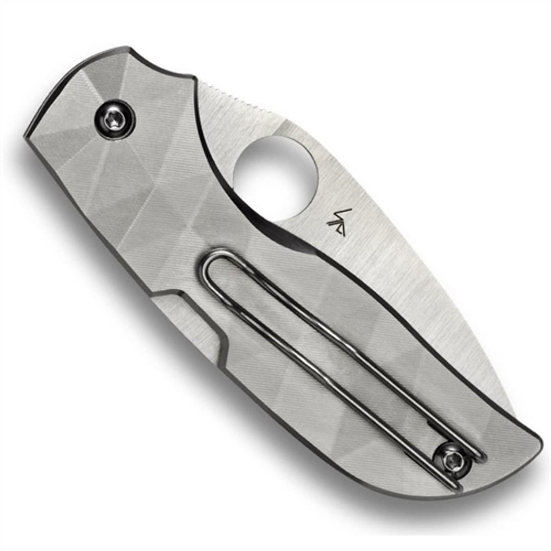 Spyderco Chaparral Titanium Folder Knife, Plain Edge, C152TIP