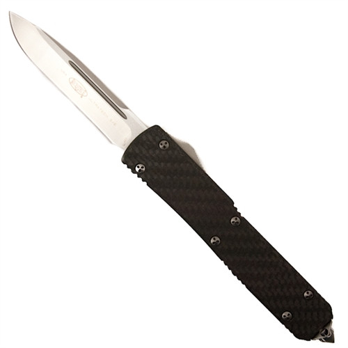 Microtech 121-4CF Ultratech Carbon Fiber S/E OTF Knife, Satin Blade