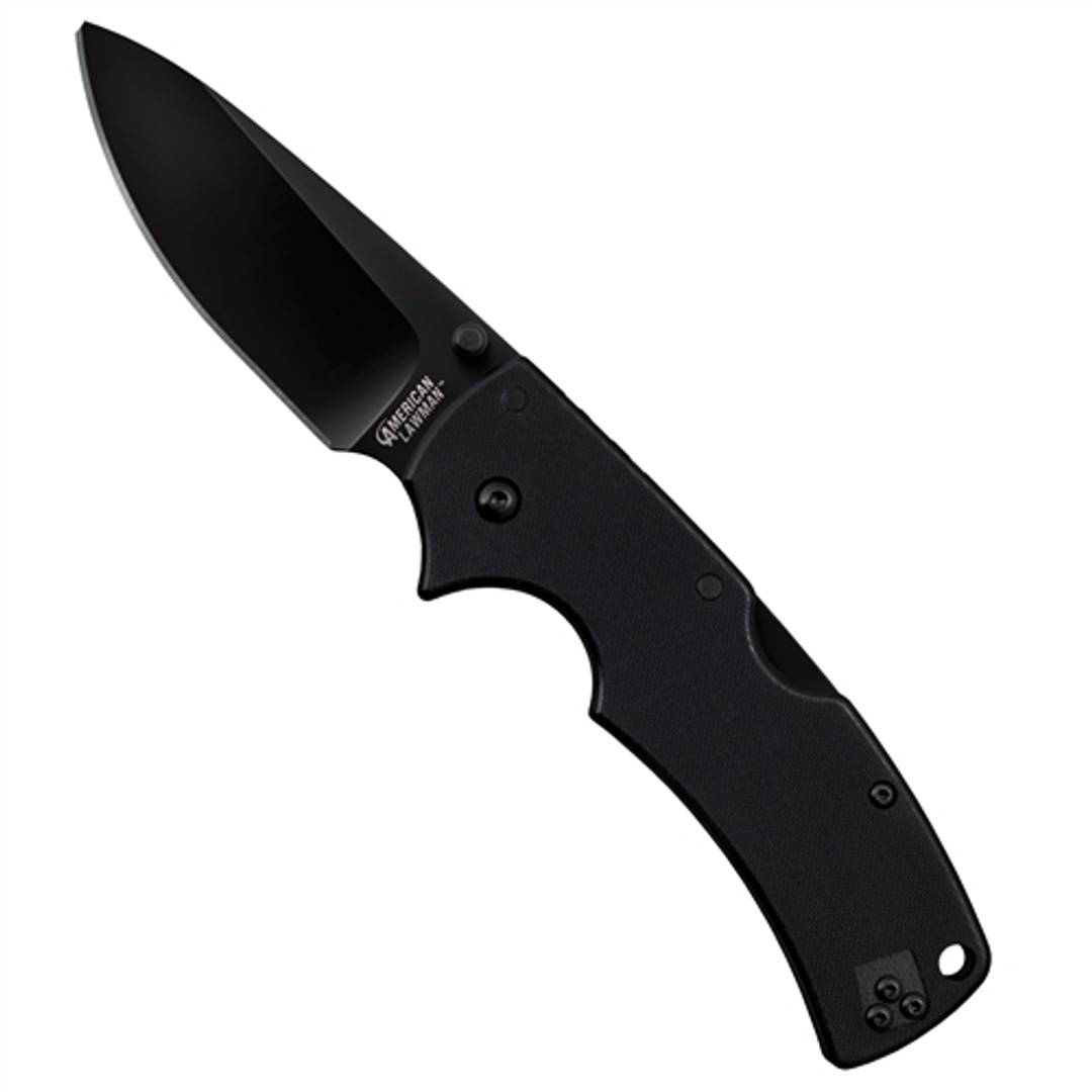 Cold Steel American Lawman Folder Knife, CTS-XHP DLC Blade