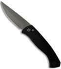 Pro-Tech Medium Brend 3 Auto Bead Blast Plain Edge Blade and Black Handle