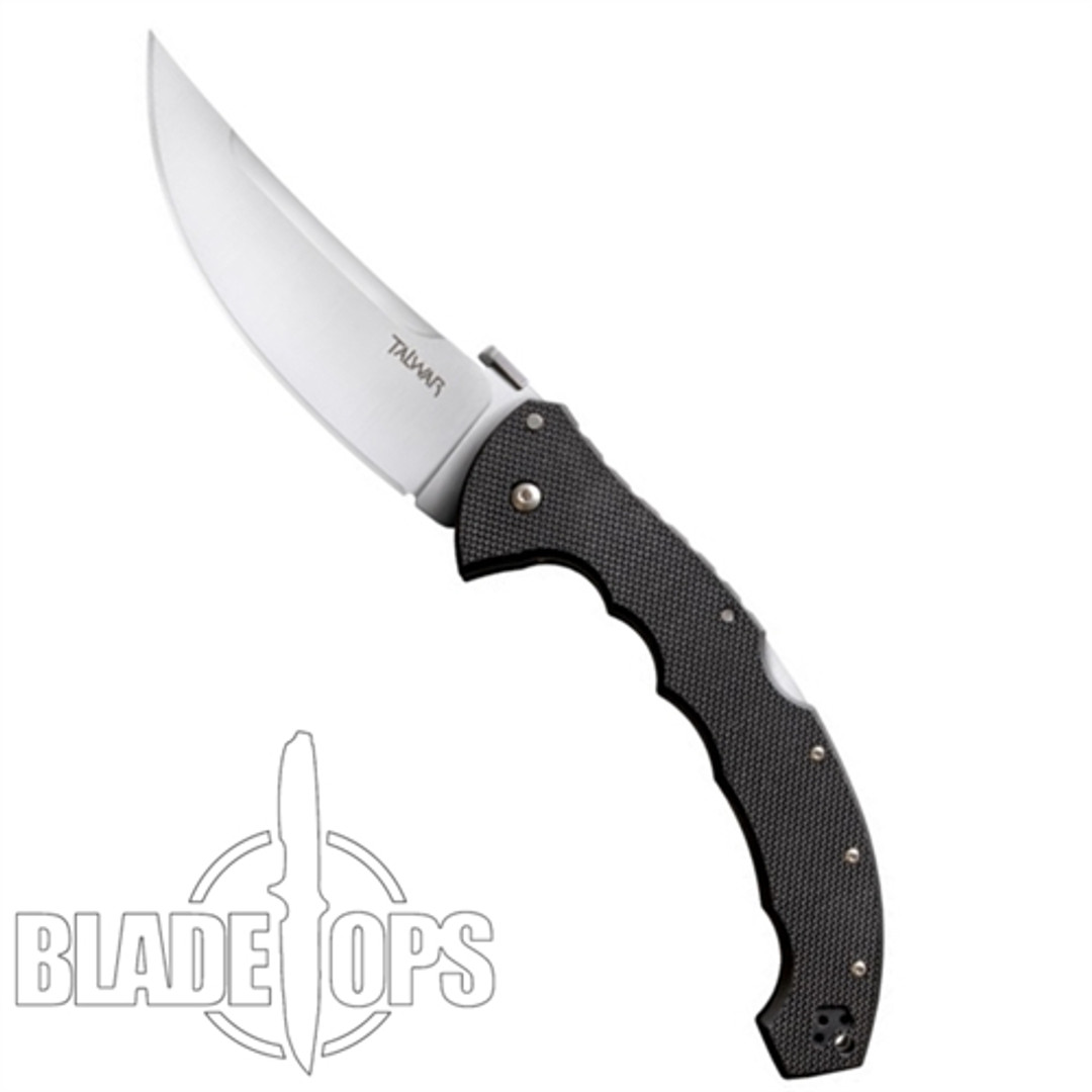 Cold Steel XL Talwar Folder Knife, 5.5" Plain Edge, XHP Steel