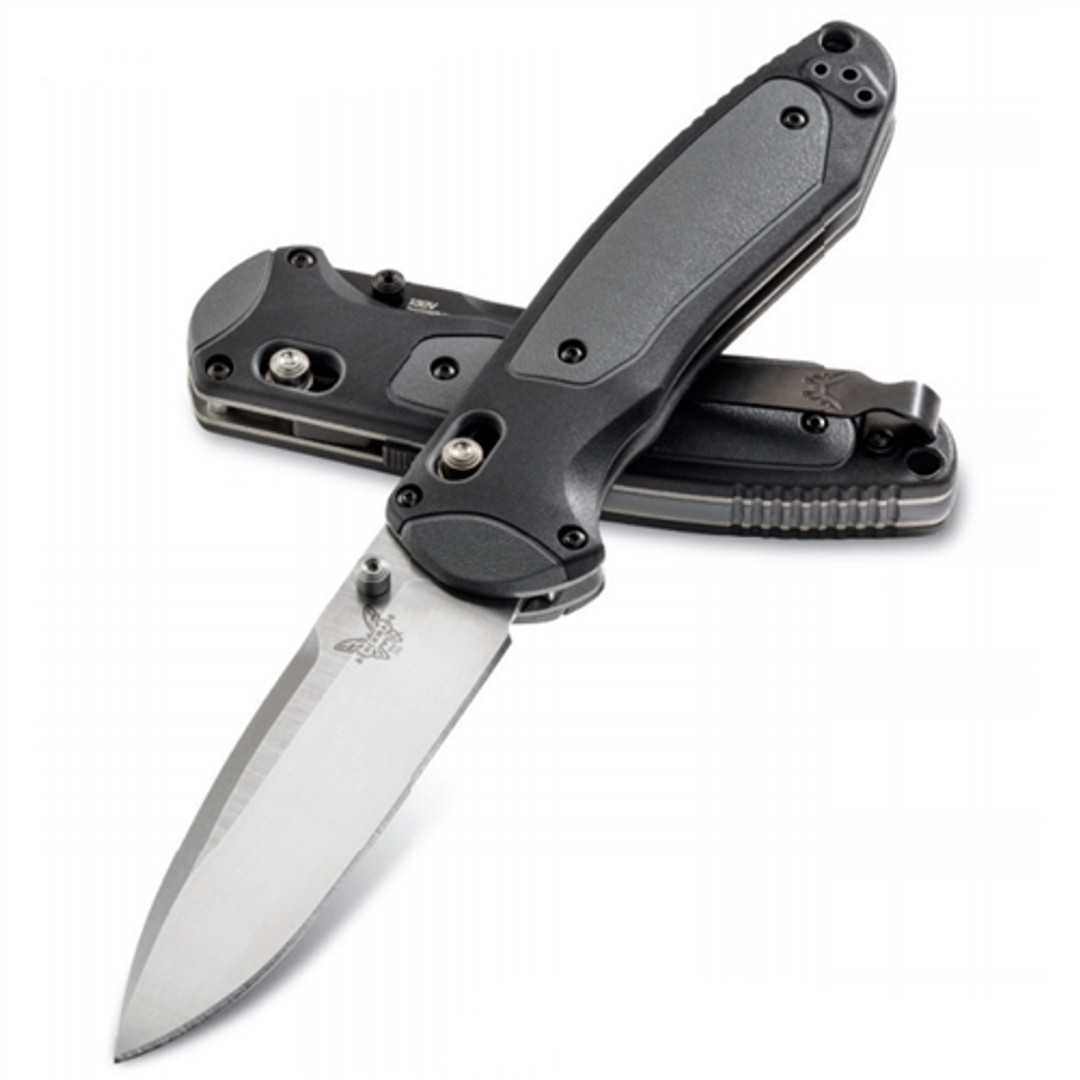 Benchmade 590 Boost Spring Assist Knife, CPM-S30V Satin Blade REAR VIEW