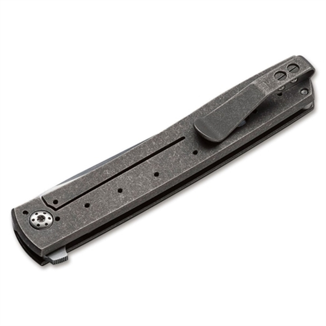 Boker Plus 01BO721 Urban Trapper Tanto Titanium Flipper Knife, VG-10 Satin Blade