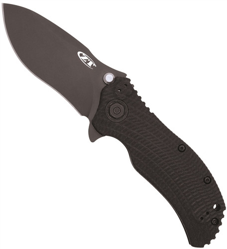 Zero Tolerance 0300 Spring Assist Knife, S30V Tactical Plain Blade, Black G10 and Titanium Handles