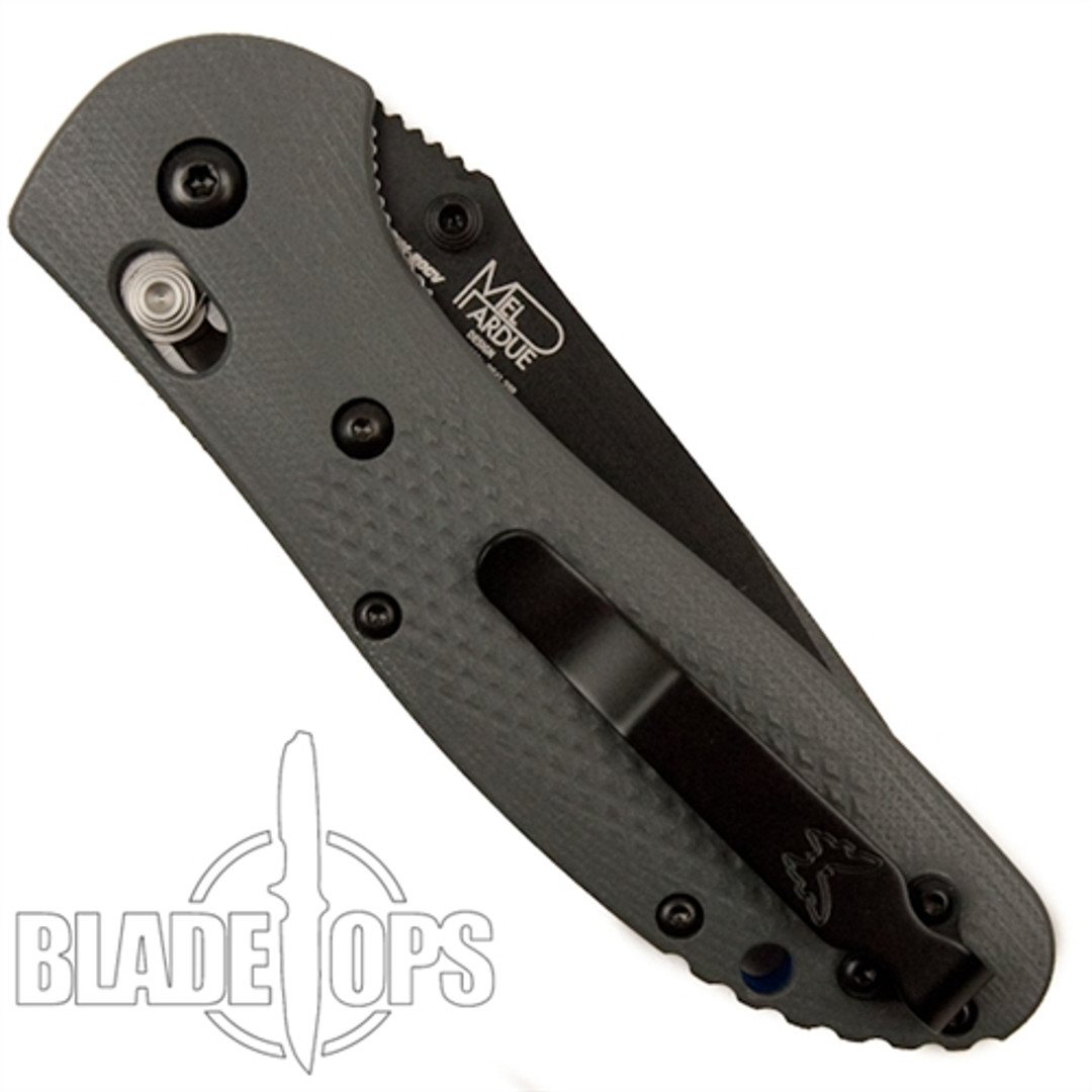 Benchmade 551BK-1 Grey Griptilian Folder Knife, CPM-20CV Black Blade