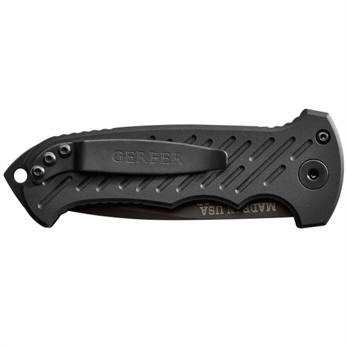 Gerber 30-001297 06 Tanto Auto Knife, CPM-S30V Black Blade