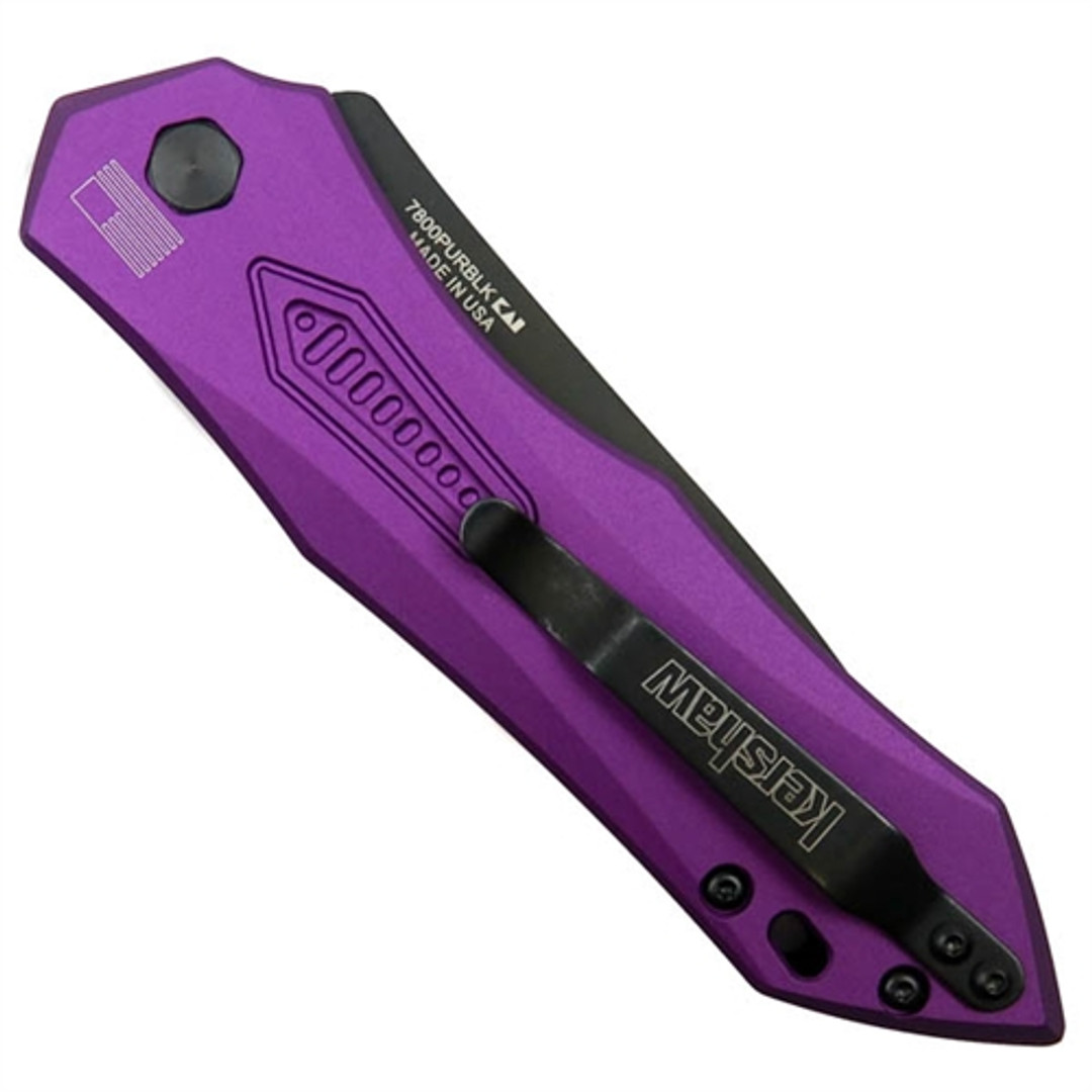 Kershaw 7800PURBLK Purple Launch 6 Auto Knife, CPM-154 Black Blade