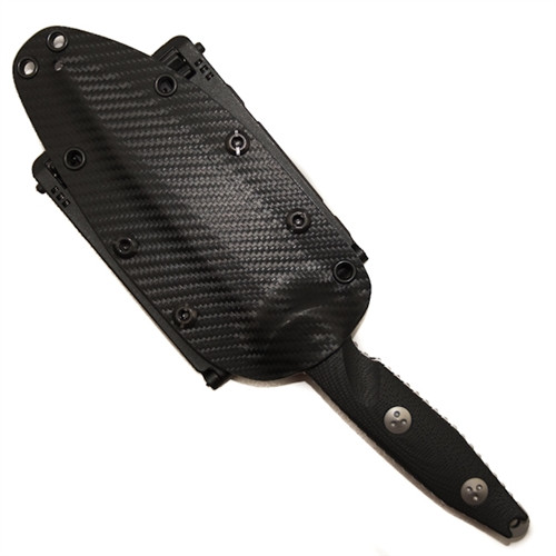 Microtech 113-1DLC Socom Alpha S/E Carbon Fiber Fixed Blade Knife, DLC Black Blade