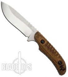 Benchmade Bone Collector 15005-2 Fixed Blade Knife, Plain Edge, Walnut Wood Handle