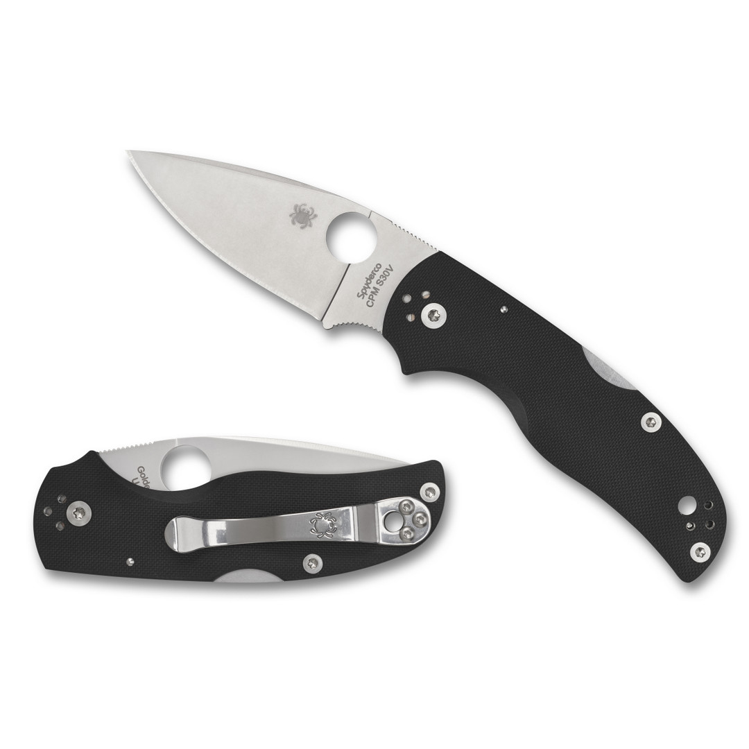 Spyderco Native 5 Folder Knife, Satin Blade REAR VIEW