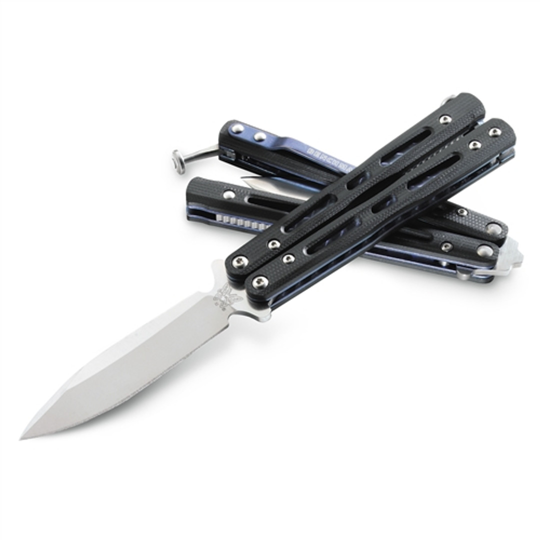 Benchmade 32 Mini-Morpho Balisong Butterfly Knife, D2 Satin Blade
