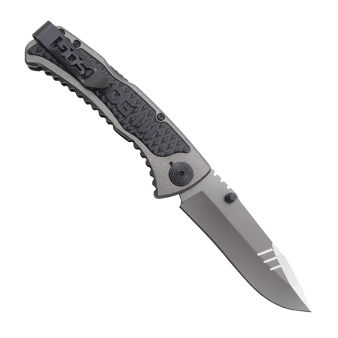 SOG SideSwipe Mini Assisted Knife, Plain Edge