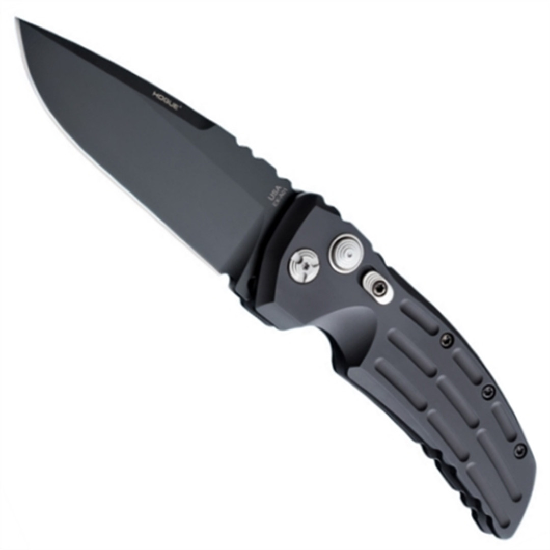 Hogue Knives 34110 EX-A01 4" Auto Knife, 154CM Black Blade