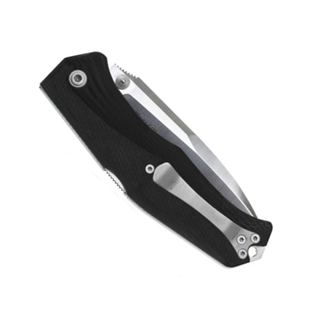 Steel Will Black G10 Mini Gekko Folding Knife, Plain Satin Blade