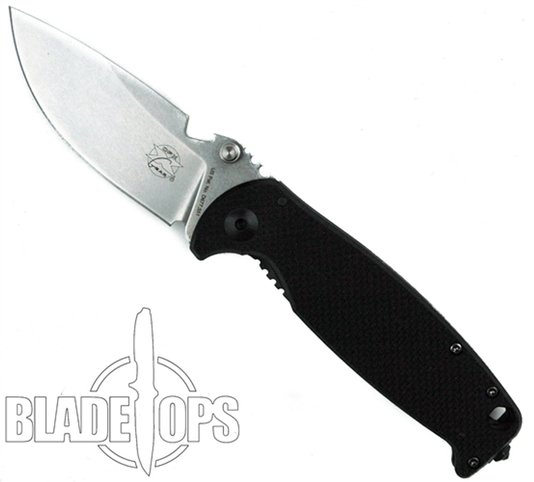 DPx Gear HEST/F Milspec Knife, Stonewash Plain Blade