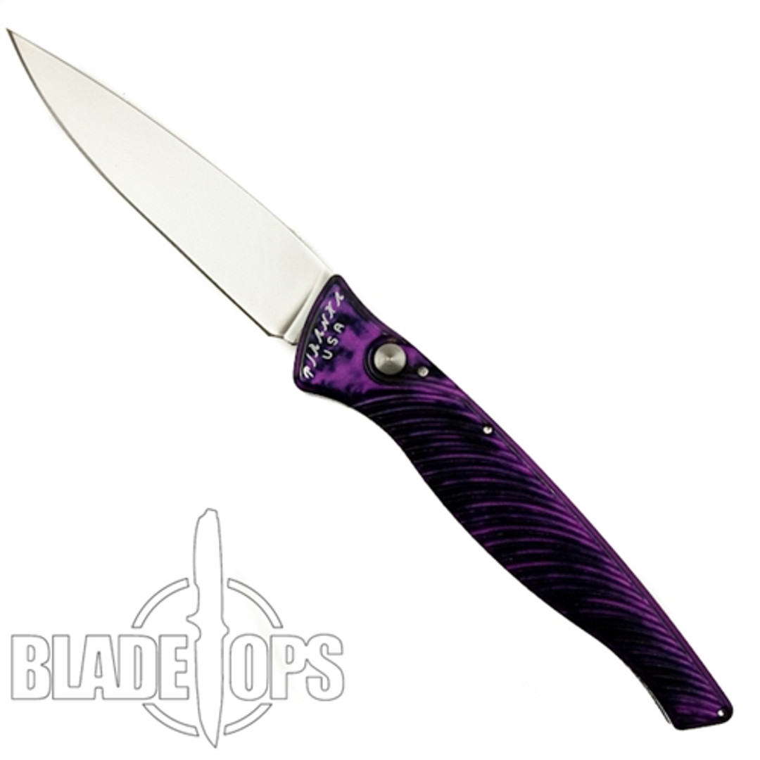 Piranha Plum DNA Auto Knife, CPM-S30V Mirror Blade