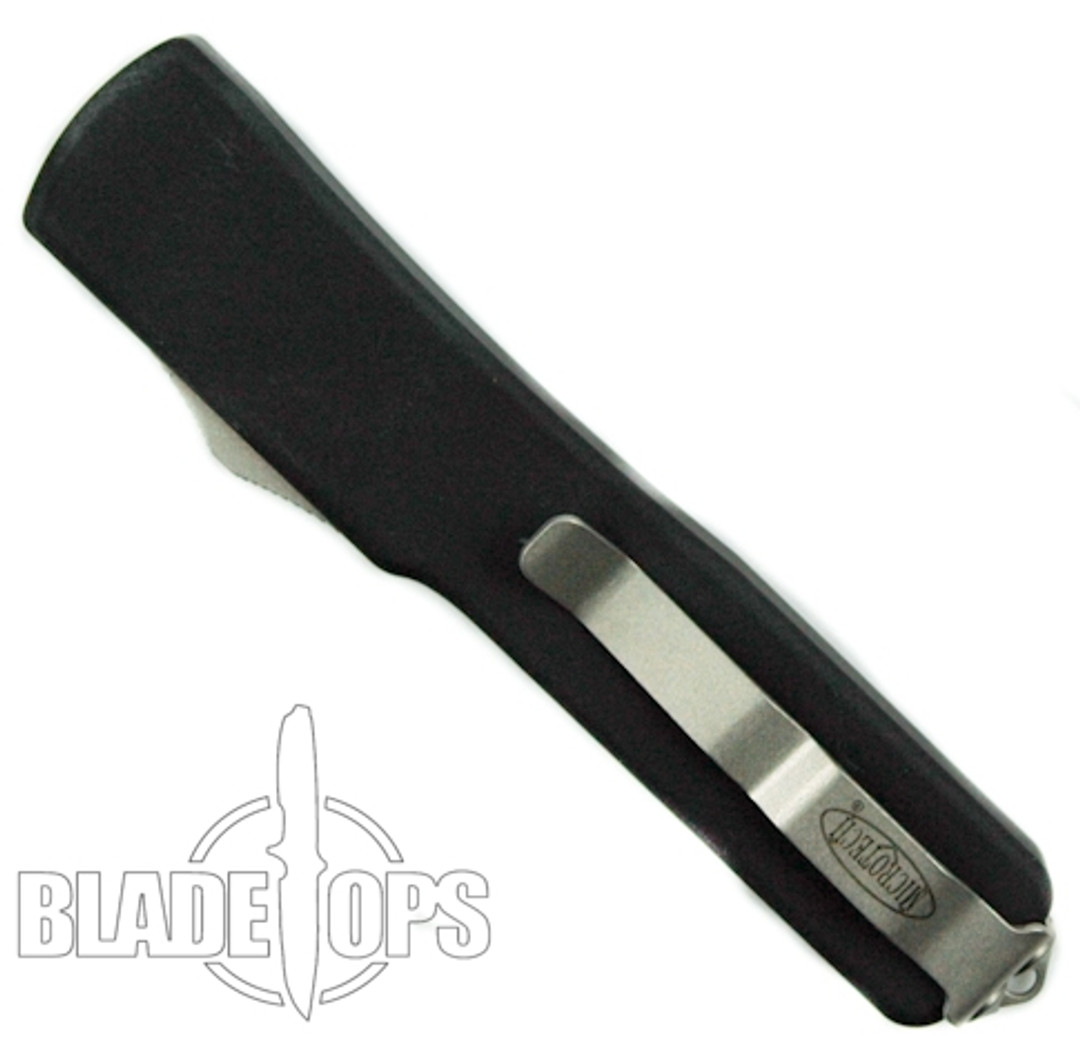 Microtech Tanto UTX70 OTF Knife, Black Full Serrated Blade, MT149-3