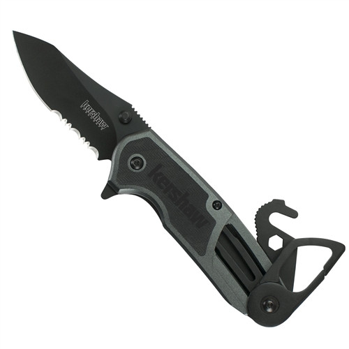 Kershaw Funxion EMT Assist Knife, Combo Blade, 8100GRYST