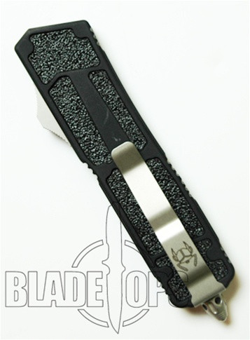 Microtech QD Scarab OTF Knife, Single Standard Edge, Bead Blast Finish, MT111-7