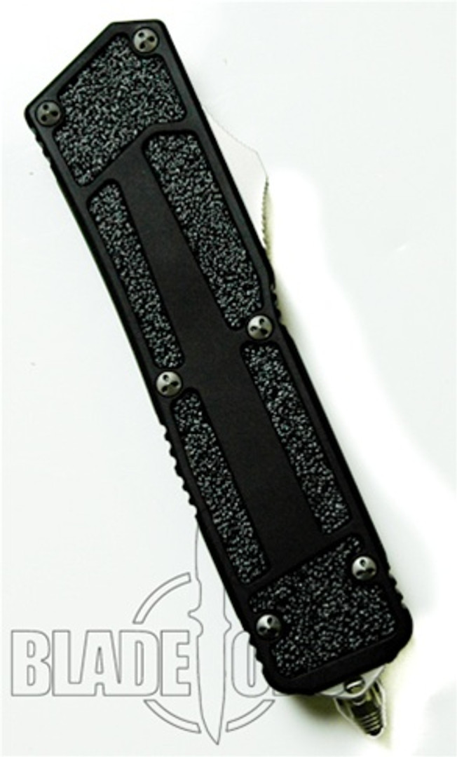 Microtech QD Scarab OTF Knife, Stonewash, Single Edge, MT111-10