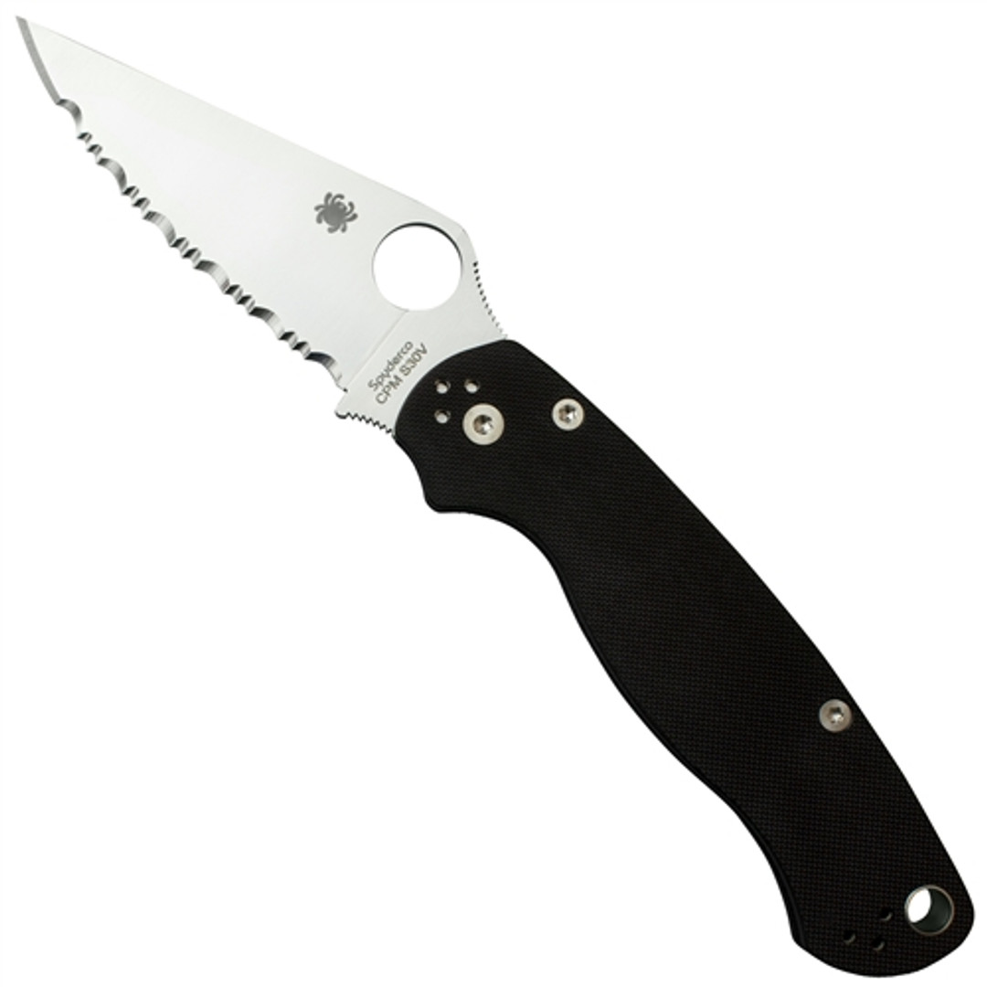 Spyderco C81GS2 Paramilitary 2 Folder Knife, CPMS30V Satin SpyderEdge