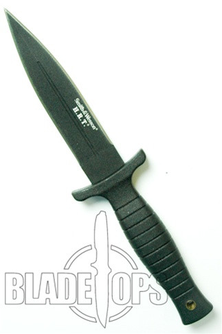 Smith & Wesson Dual Edge Tactical Boot Knife with Leather Sheath