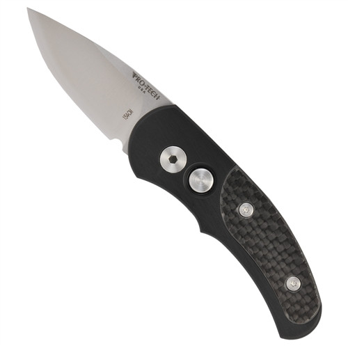 Pro-Tech J4 Runt Cali-Legal Auto Knife, Carbon Fiber Inlay, PT4404