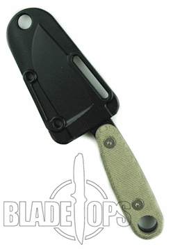 ESEE Knives Olive Drab Izula II Survival Knife with Complete Kit, Sheath View