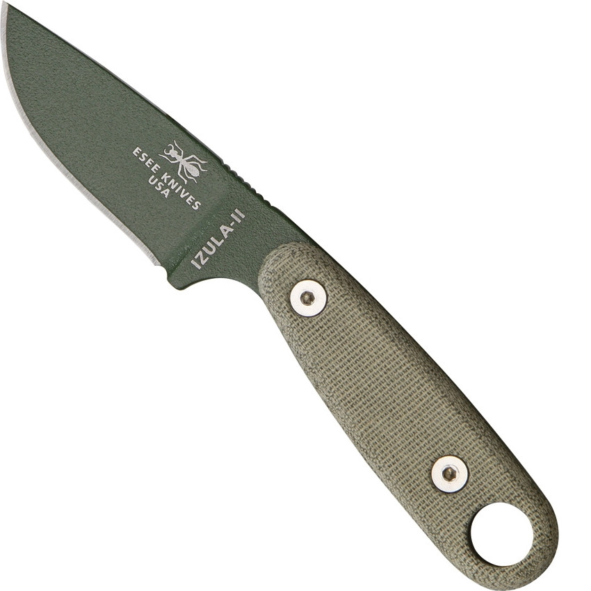 ESEE Knives Olive Drab Izula II Survival Knife with Complete Kit