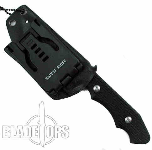 Brous Blades Threat Fixed Blade Knife, Satin D2 Blade