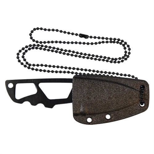 Smith & Wesson M&P SW991 Shield Multi-Tool Fixed Blade Neck Knife, Black Blade