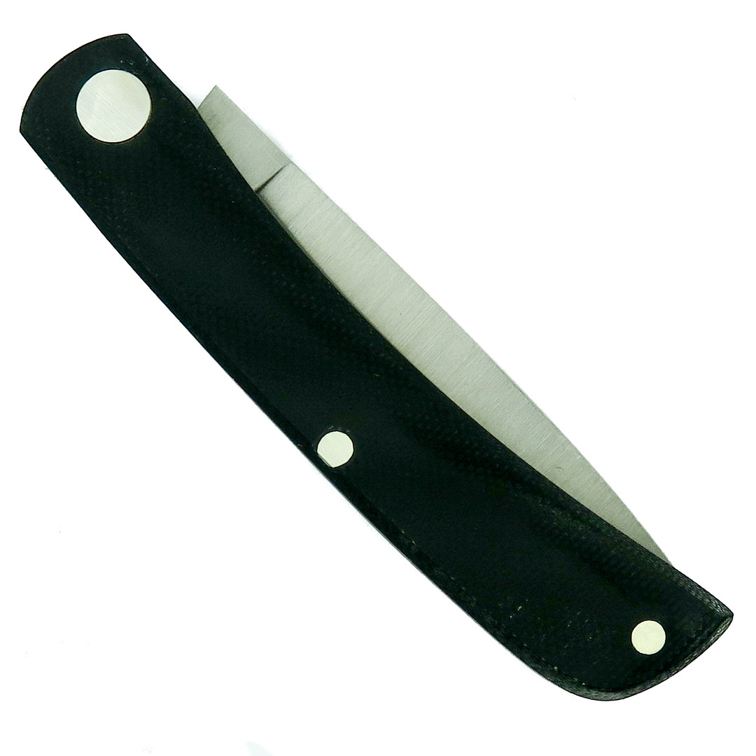  Bear & Son 737 Black G10 Farmhand Knife, clip view
