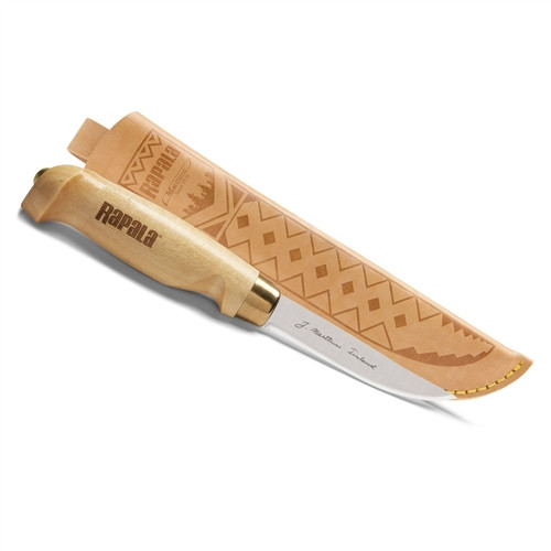 Rapala CBBK4 Classic Birch Bird Fixed Blade Knife, Satin Blade
