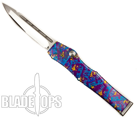 Microtech Custom Splash Halo V OTF Automatic Knife, Mirror Polish