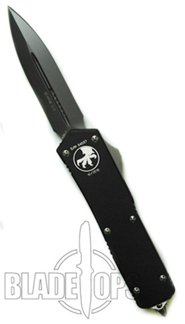 Microtech Executive Scarab Out the Front Knife, Black Double Edge Blade, Limited Run, MT109-1