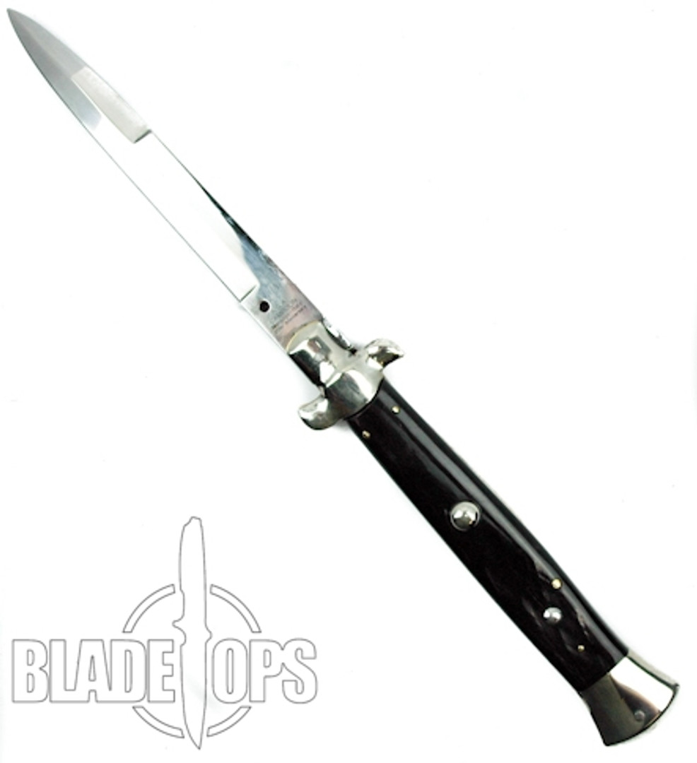 AGA Campolin 15" Dark Horn Giant Stiletto Knife, Bayonet Blade