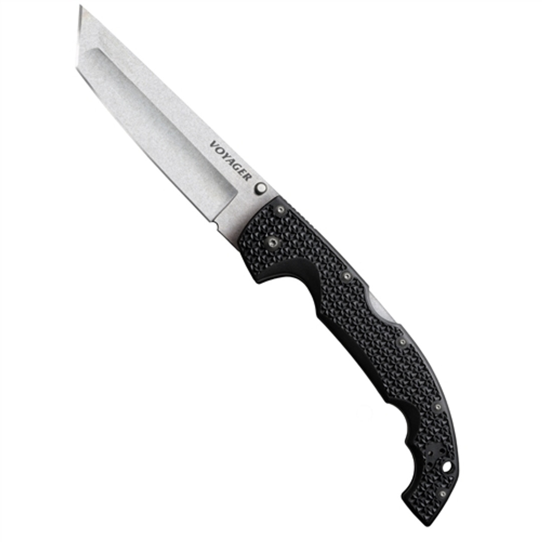 Cold Steel X-Large Voyager Knife, CTS- BD1 Tanto Plain Blade