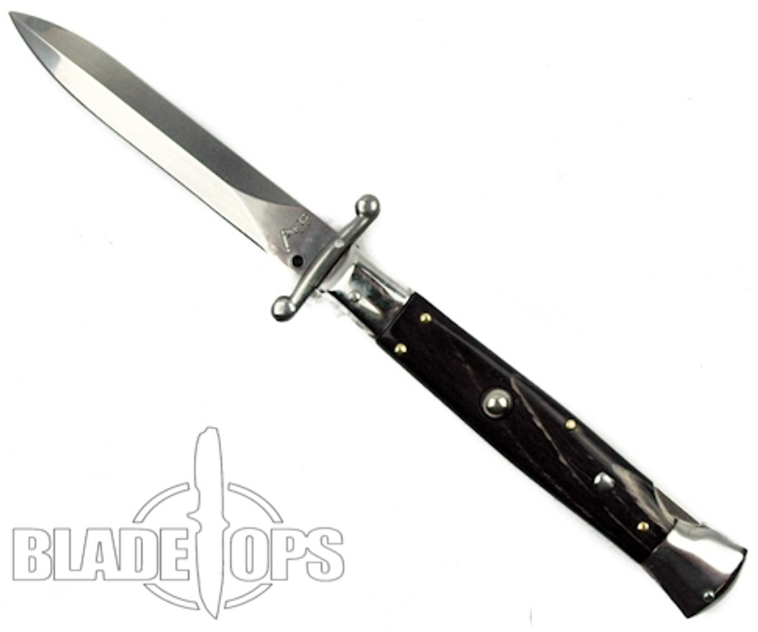 AKC Dark Buffalo Horn Swingguard Knife