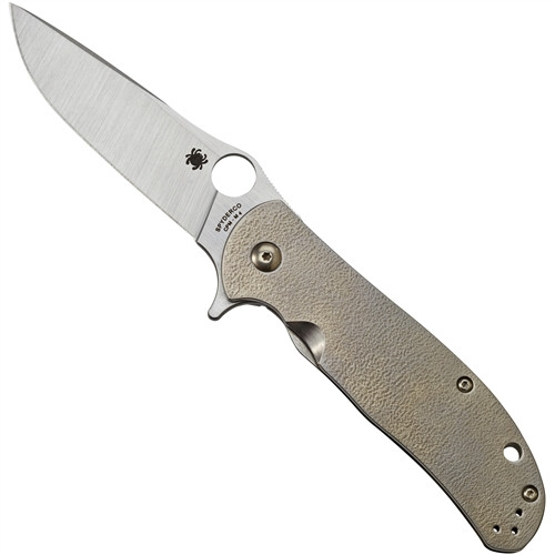 Spyderco C214TIP Advocate Titanium Flipper Knife, CPM-M4 Satin Blade