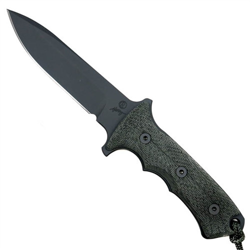 Chris Reeve GB5-1000 Green Beret 5.5" Micarta Fixed Blade Knife, CPM-S35VN Dark Grey Blade