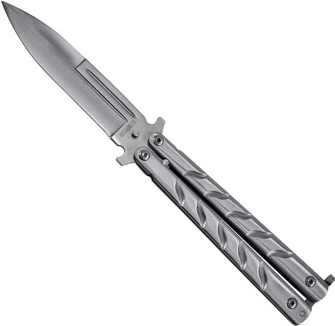 Bayonet Point Butterfly Knife, Stainless