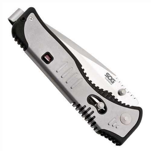 SOG Flashback Spring Assist Knife, Satin Drop Point